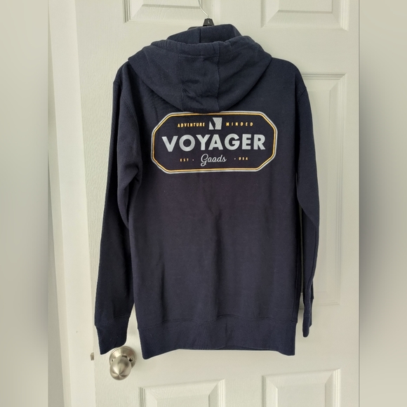 Voyager Navy hoodie Sz. Small - Picture 2 of 4